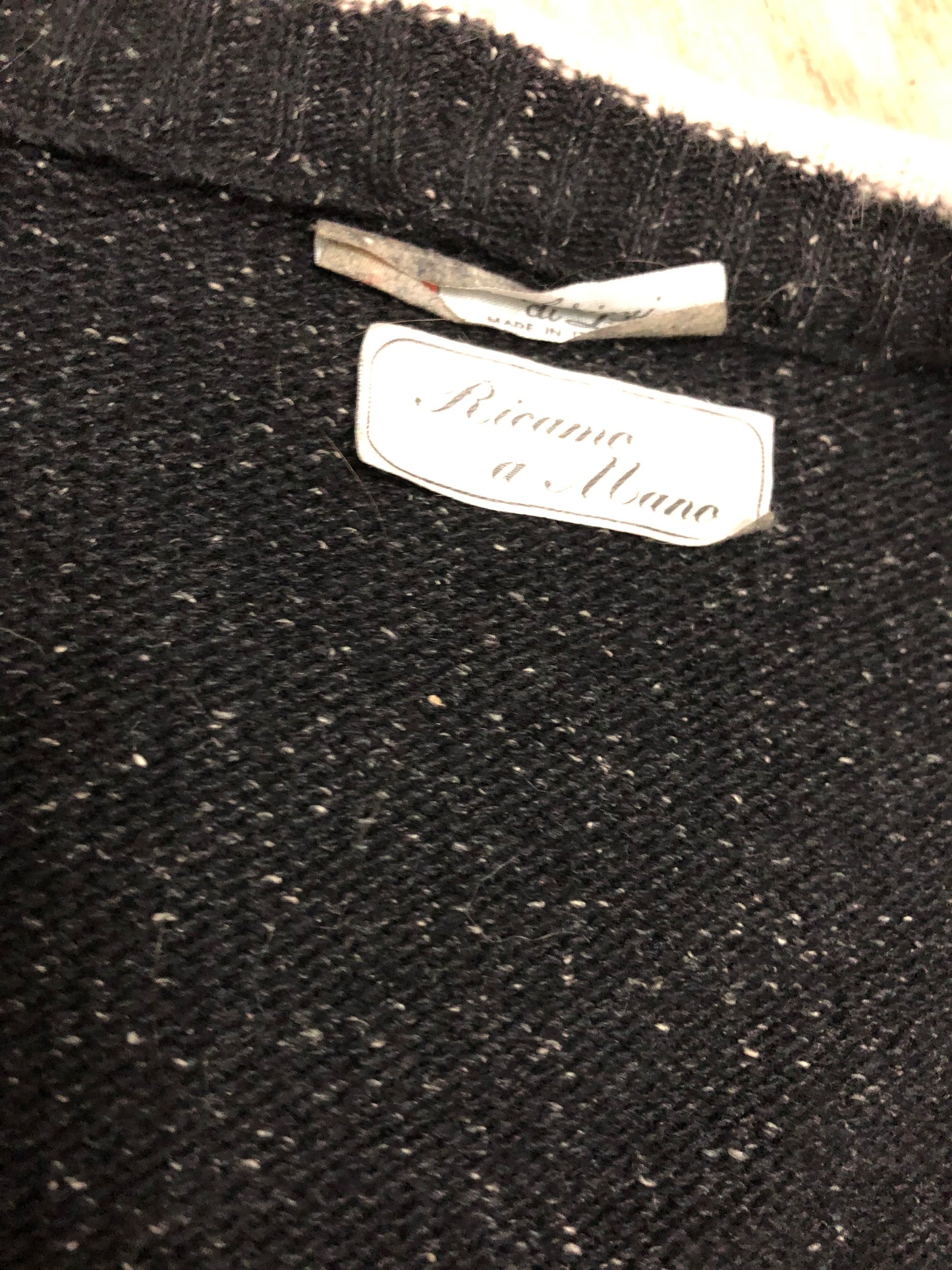 Cardigan brodé main femme (XL)