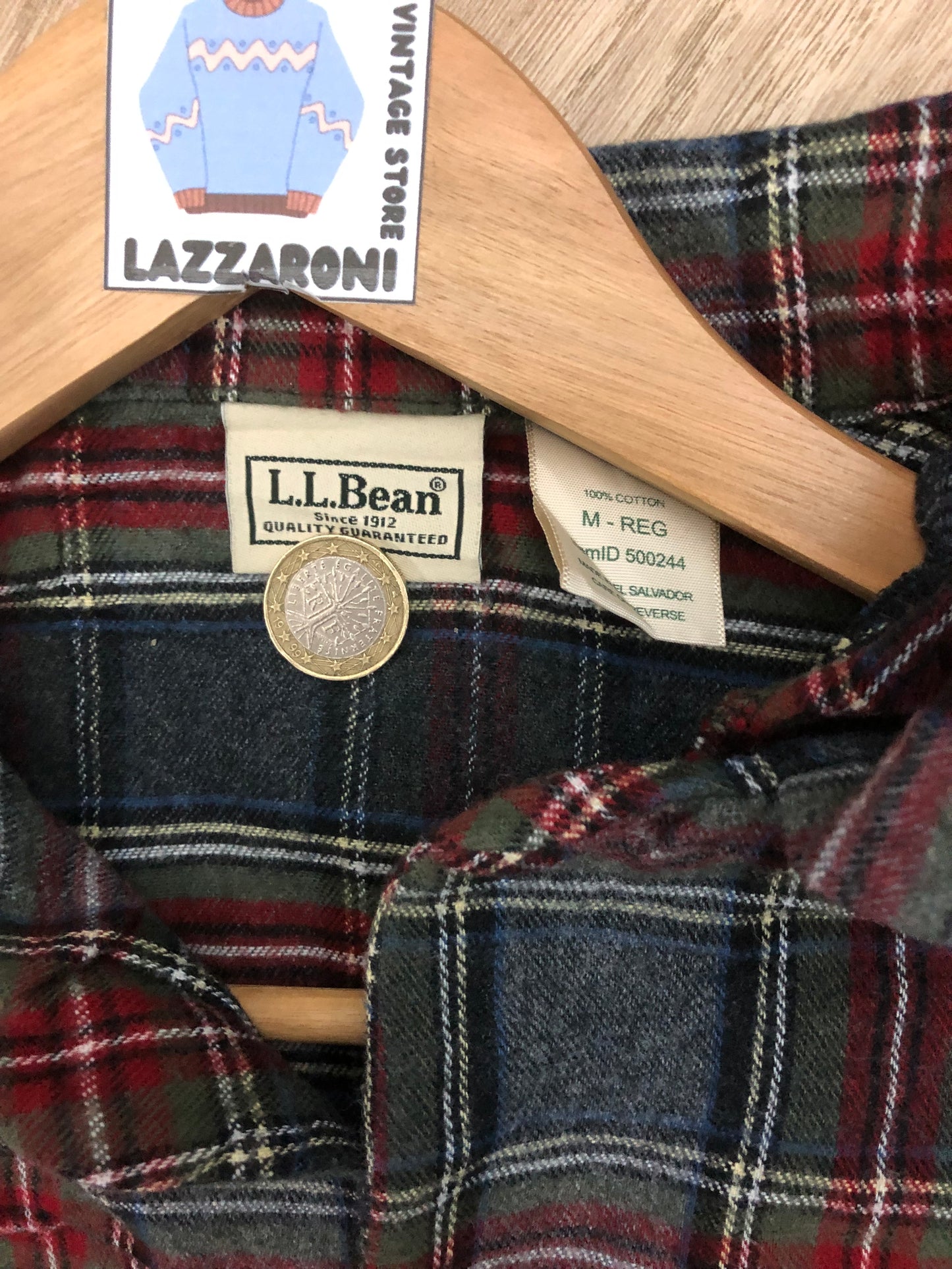 Chemise flanelle LL bean, (M)